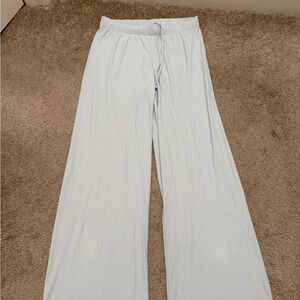 Skims Wide-Leg Ice Blue Sweatpants